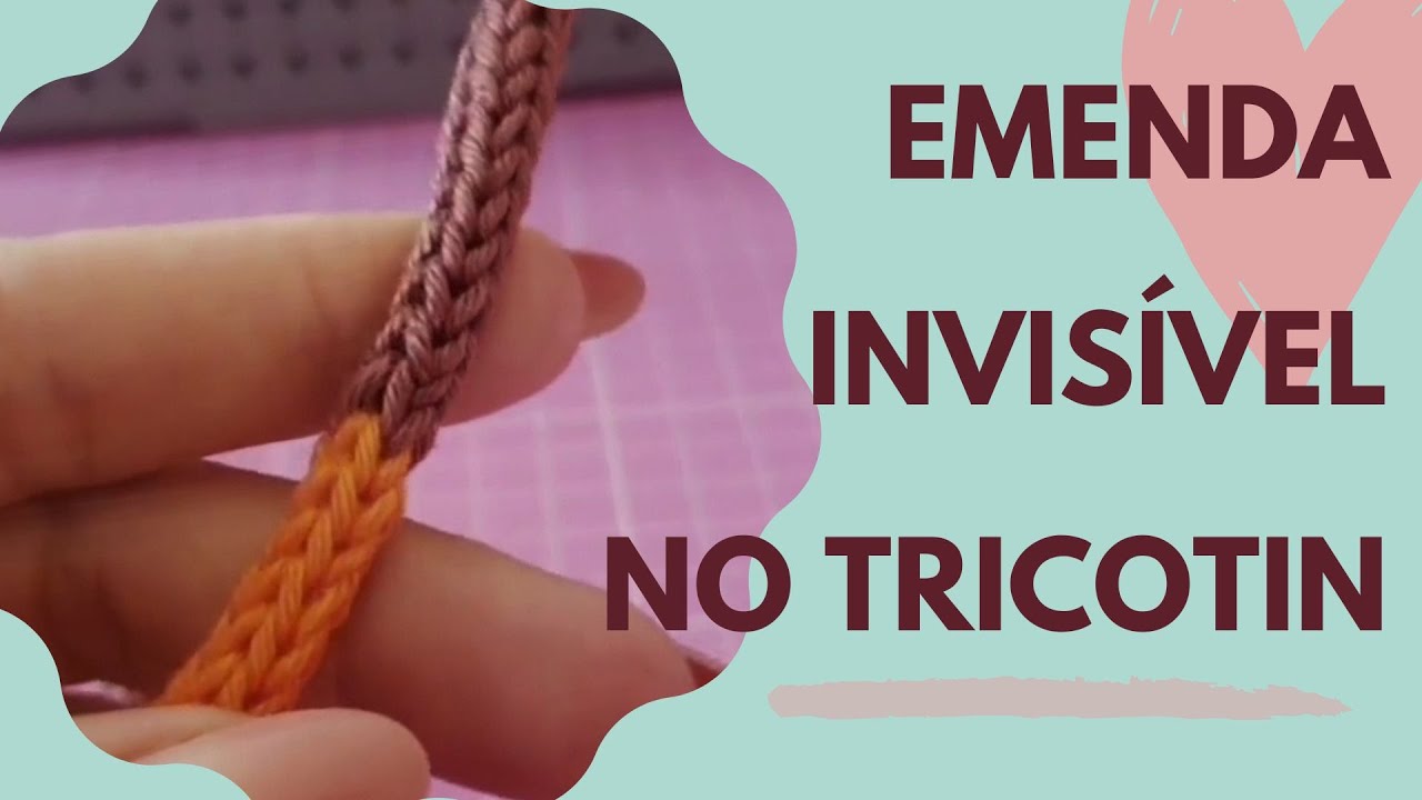 Como fazer emenda de duas cores no tricotin