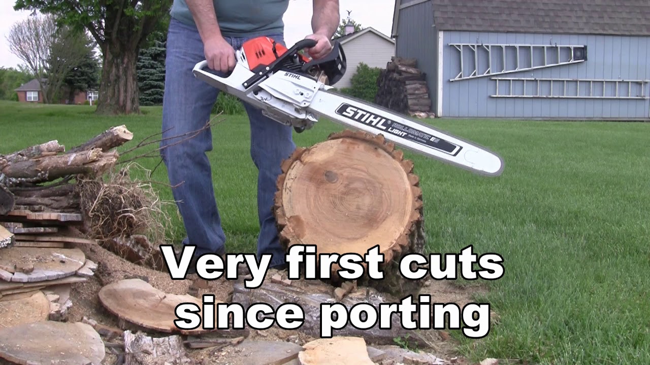 Stihl MS500i Chainsaw   Ported   Snellerized