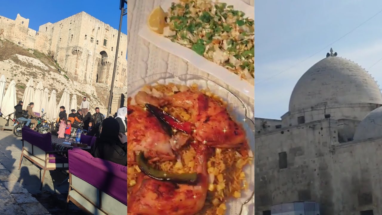 مشوار علحلب القديمه 🥰والجامع الكبيروالذكريات🥹صار معي موقف بحير ؟؟طبخت كبسه محبوبه الجماهير#اكسبلور