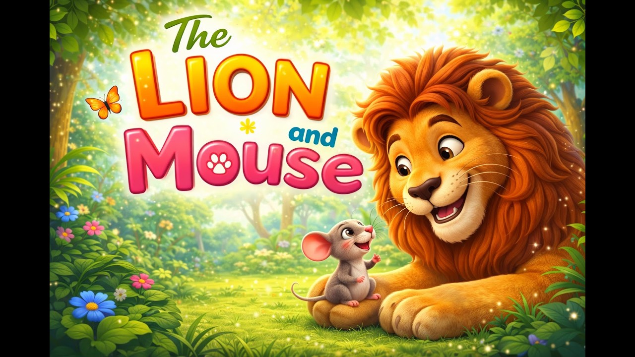 🐭 The Lion & The Mouse | Beautiful Moral Story for Kids | 3D Animated Storytime