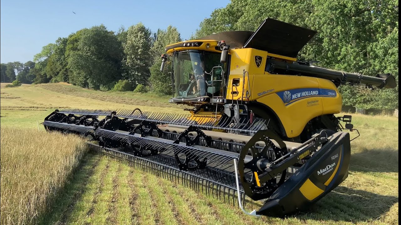 New Holland CR 10.90 X3, With MacDon FD140, Skabernäs 2021 (4K)