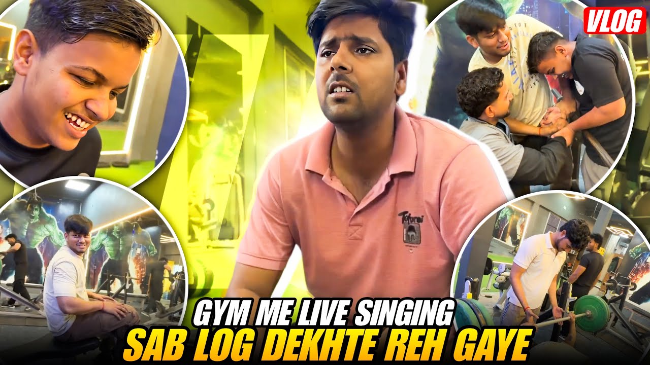Gym me live singing… sab log dekhte reh gaye 🔥