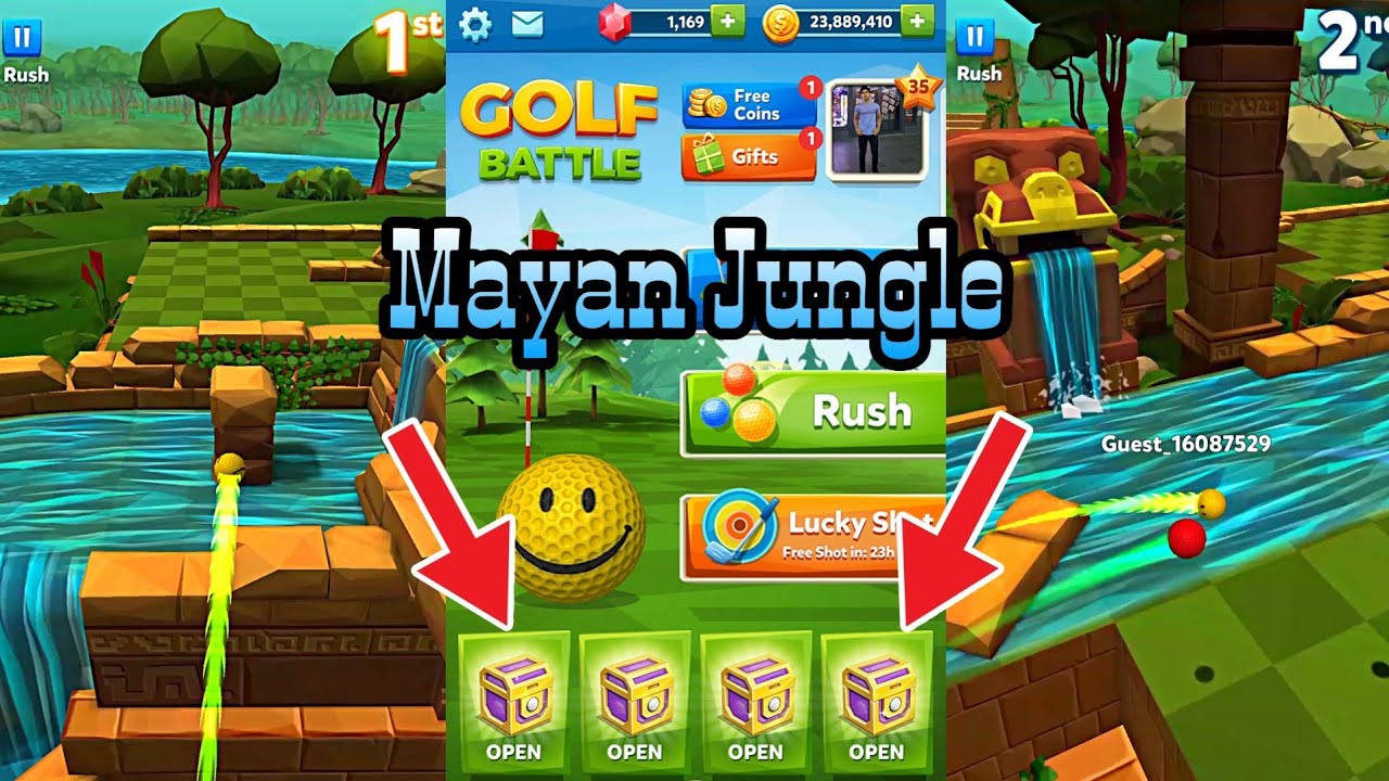 GOLF BATTLE - OPENING 4 PRO BOX AND PLAYING IN MAYAN JUNGLE