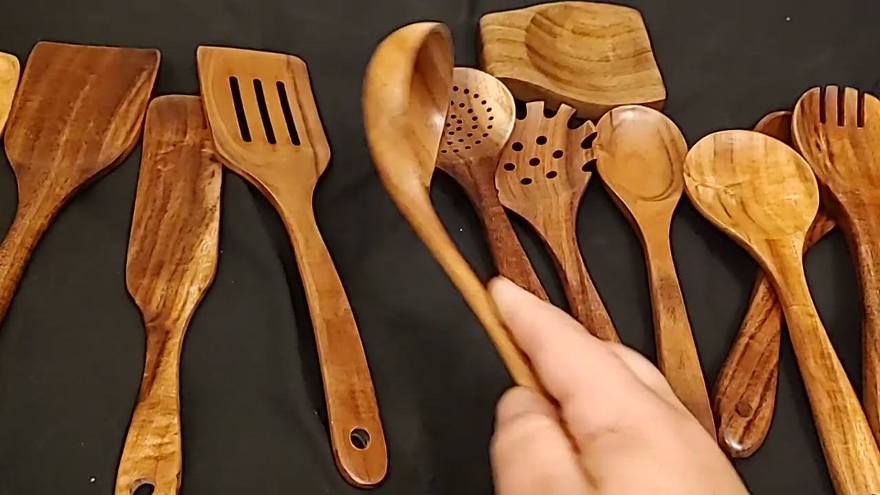 What I Think Of this 12 Piece Teak Wood Kitchen Utensils Set with Spoon Rest