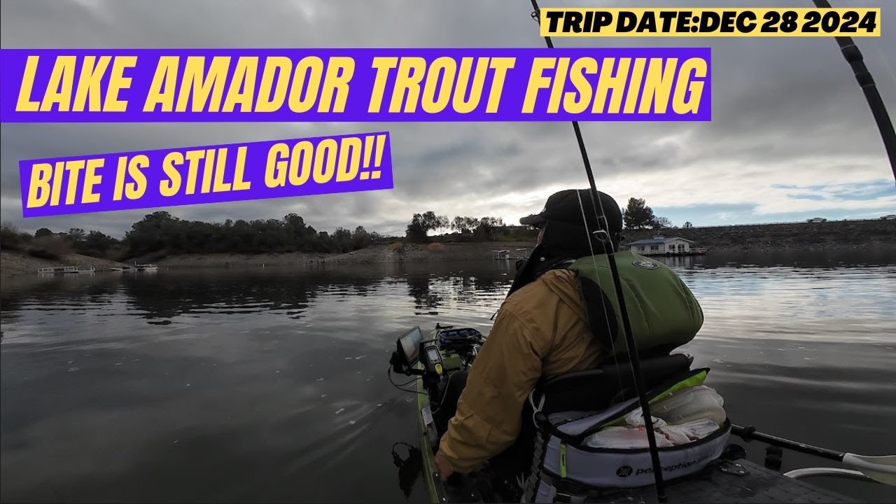 Lake Amador Trout Fishing. Bite is still good!!