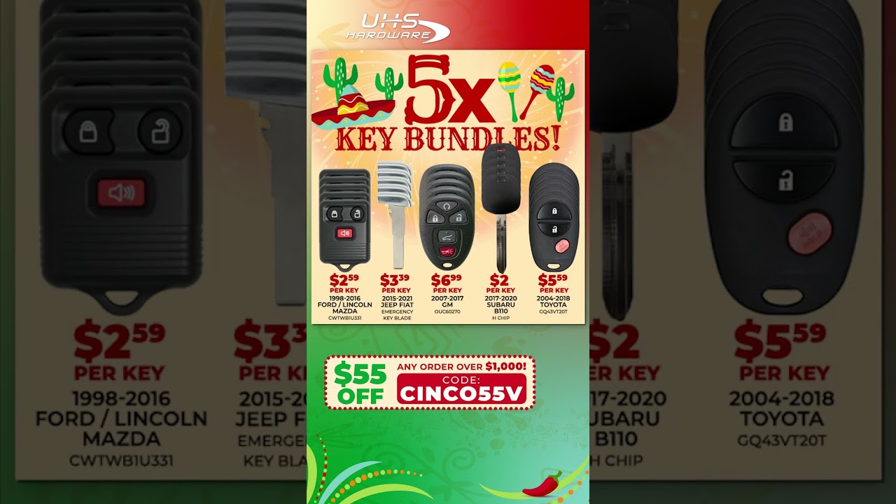 The UHS Hardware Cinco de Mayo Celebration STARTS NOW! 5x Bundles 5x Sales