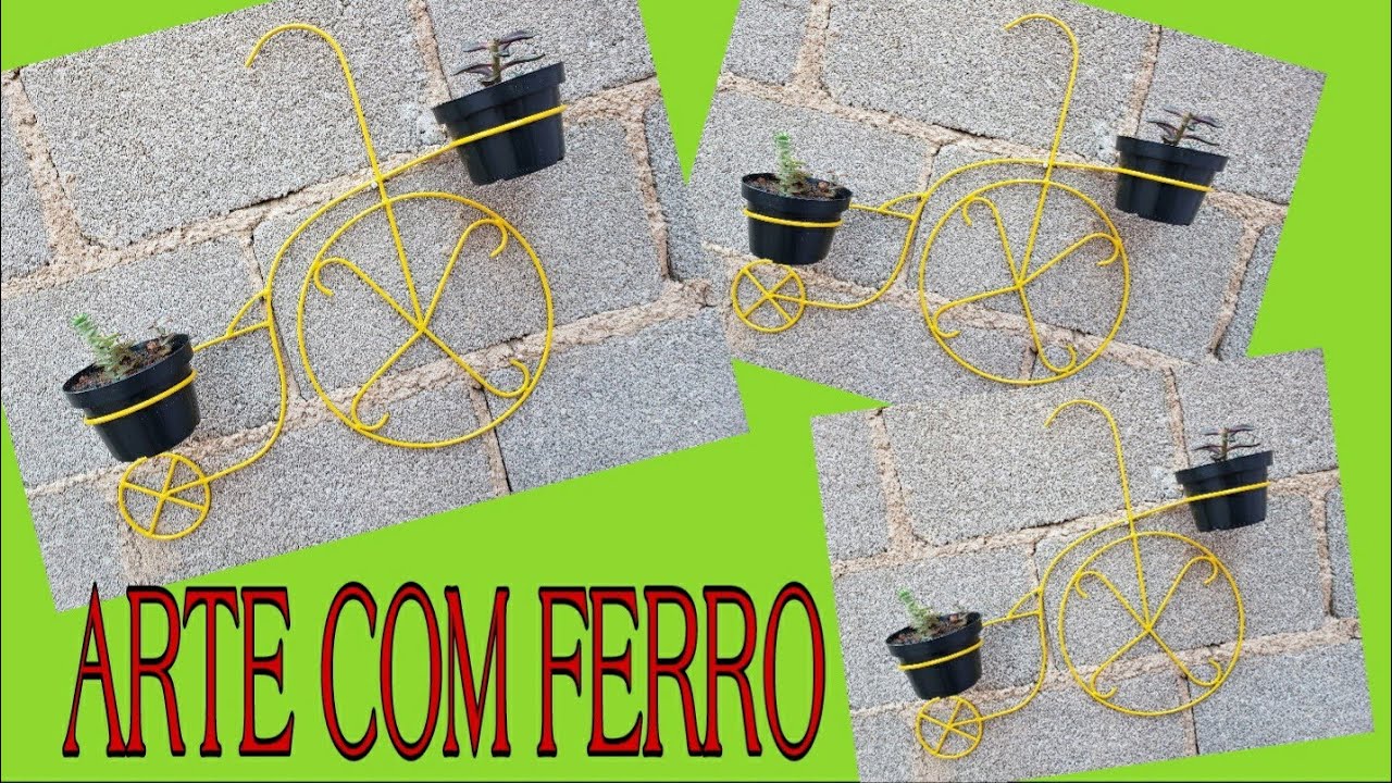 ARTE COM FERRO, SUPORTE MODELO BICICLETA DE PAREDE.