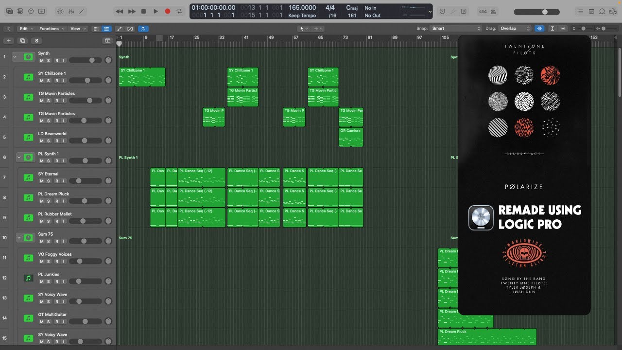 09 - Polarize - twenty one pilots Instrumental (Logic Pro)