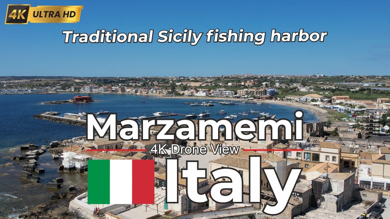 🇮🇹 Марцамеми Италия с высоты птичьего полета. Экскурсия с дрона в разрешении 4K по побережью Сицилии