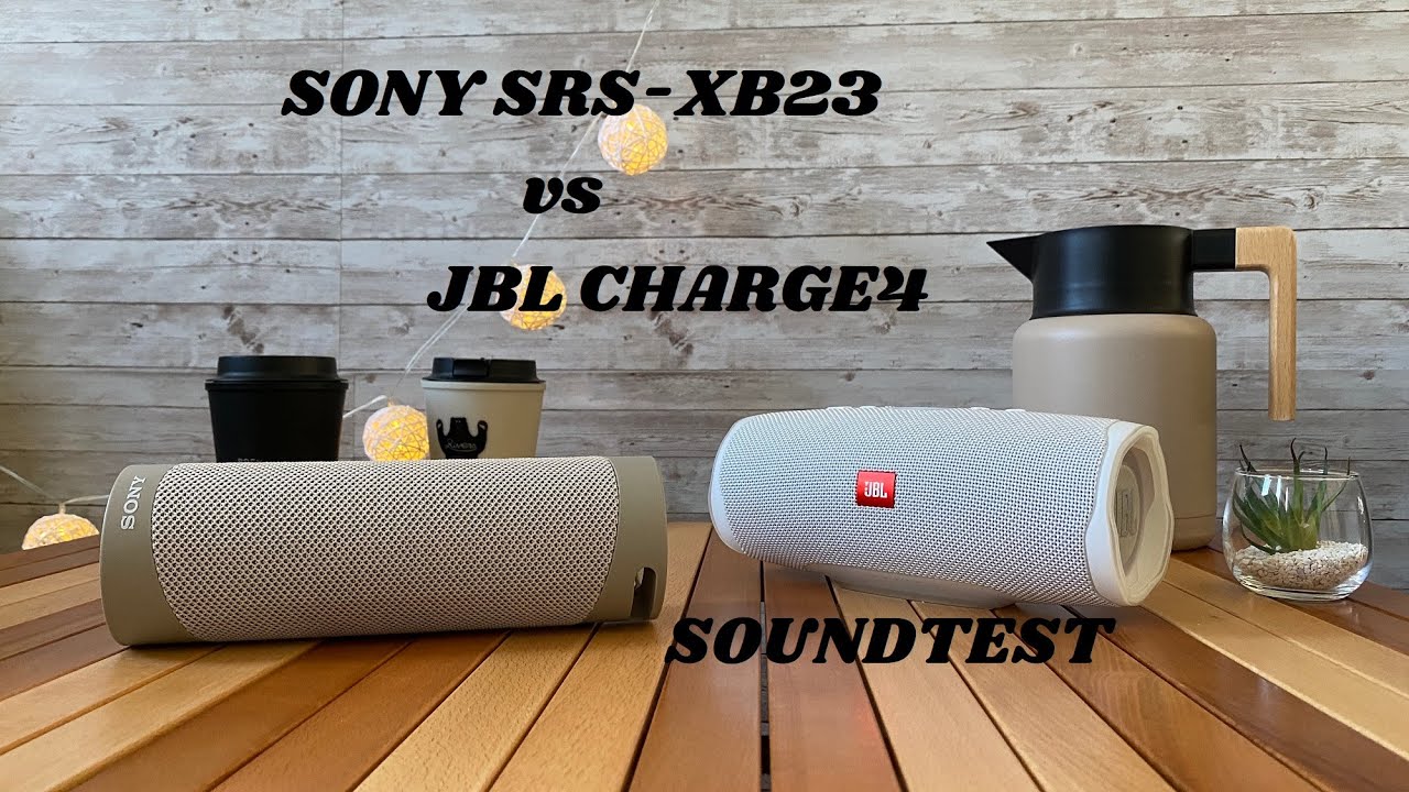 SONY SRS XB23 vs JBL CHARGE4 SOUNDTEST Comparison（比較）