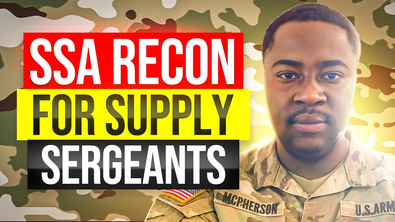 SSA Recon for 92Y, Unit Supply Sergeants in the U.S. Army