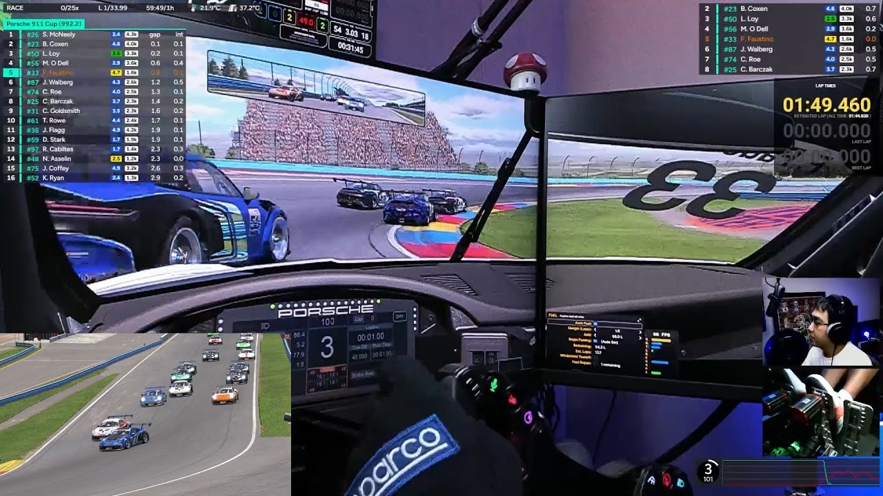 iRacing Watkins Glen (Boot) Porsche Cup League | Race 2 | Season 11