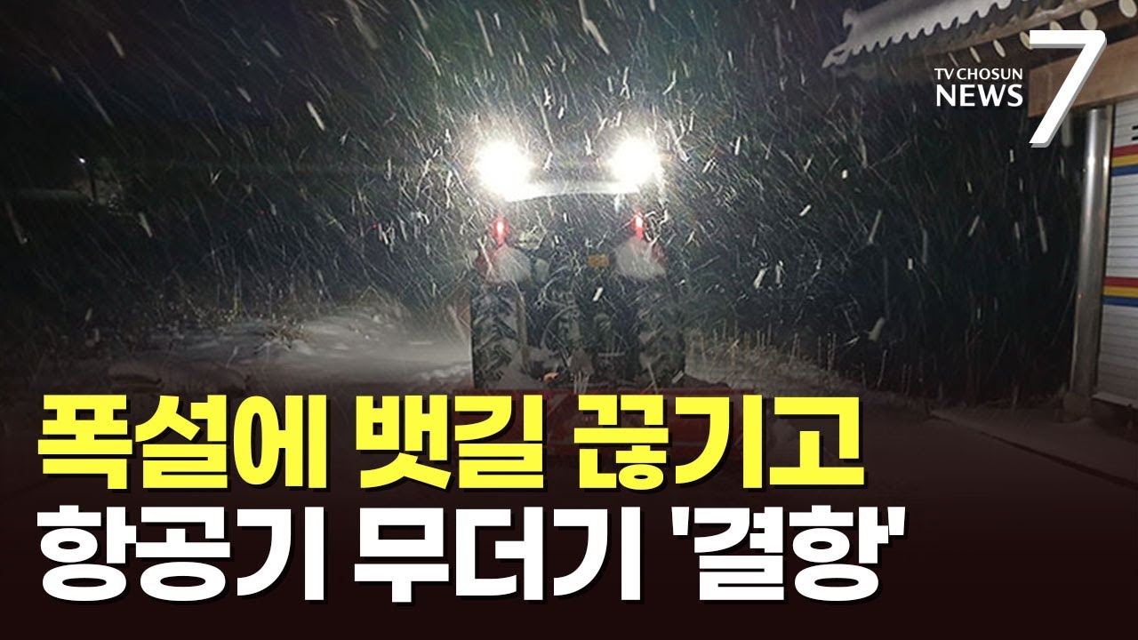 뱃길·하늘길 막히고 곳곳서 차 고립…'서해안 폭설'에 사고 속출 [뉴스7]