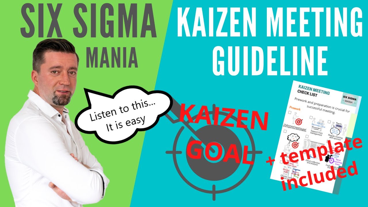 Kaizen meeting + template, RIW, Kaizen workshop, Kaizen method, Process Improvement workshop