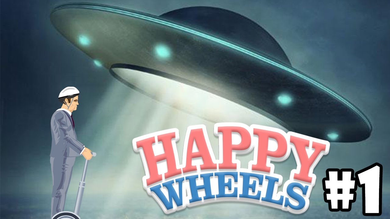 【HAPPY WHEELS】快樂輪#1 逃離外星人侵略!!!