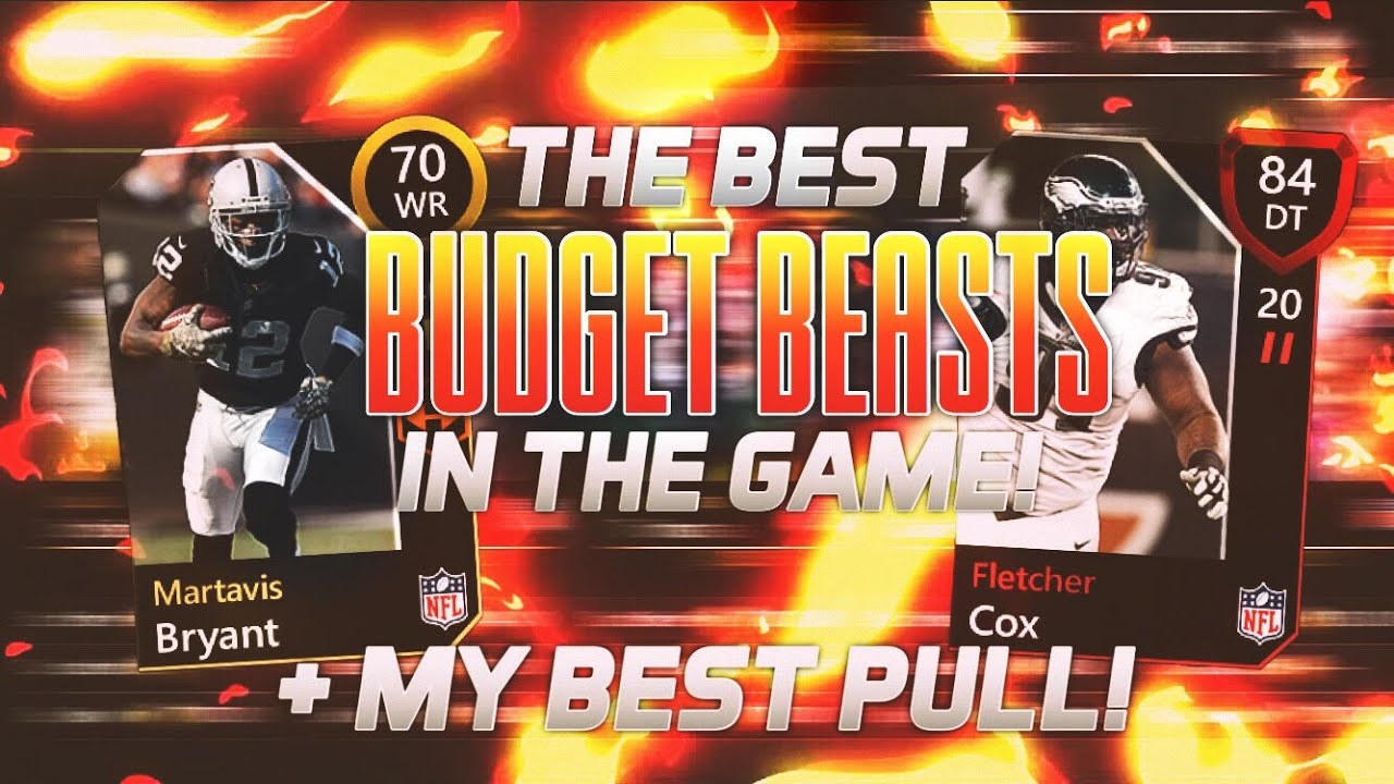 *BEST* BUDGET BEASTS! GOOD CHEAP PLAYERS + MY BEST PULL OF THE YEAR! Madden Mobile 20 Budget Beasts