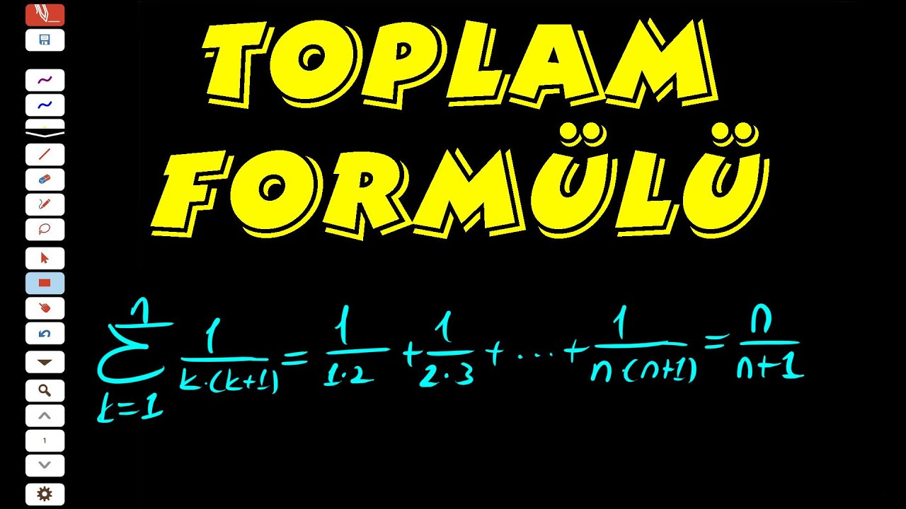 İSPAT: TOPLAM FORMÜLÜ (1/1.2+1/2.3+1/3.4+...+1/n(n+1)=n/n+1)