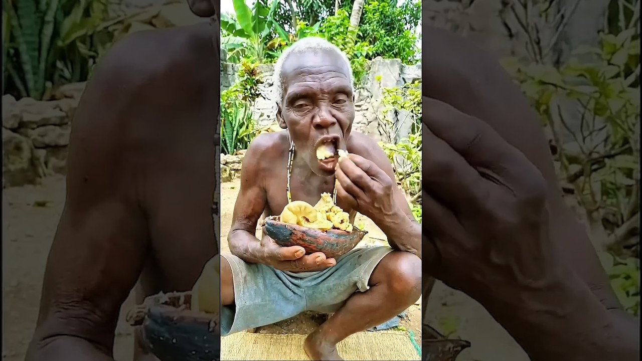 African Village Cooking with Hadza Elder | Real Life Documentary. #shorts