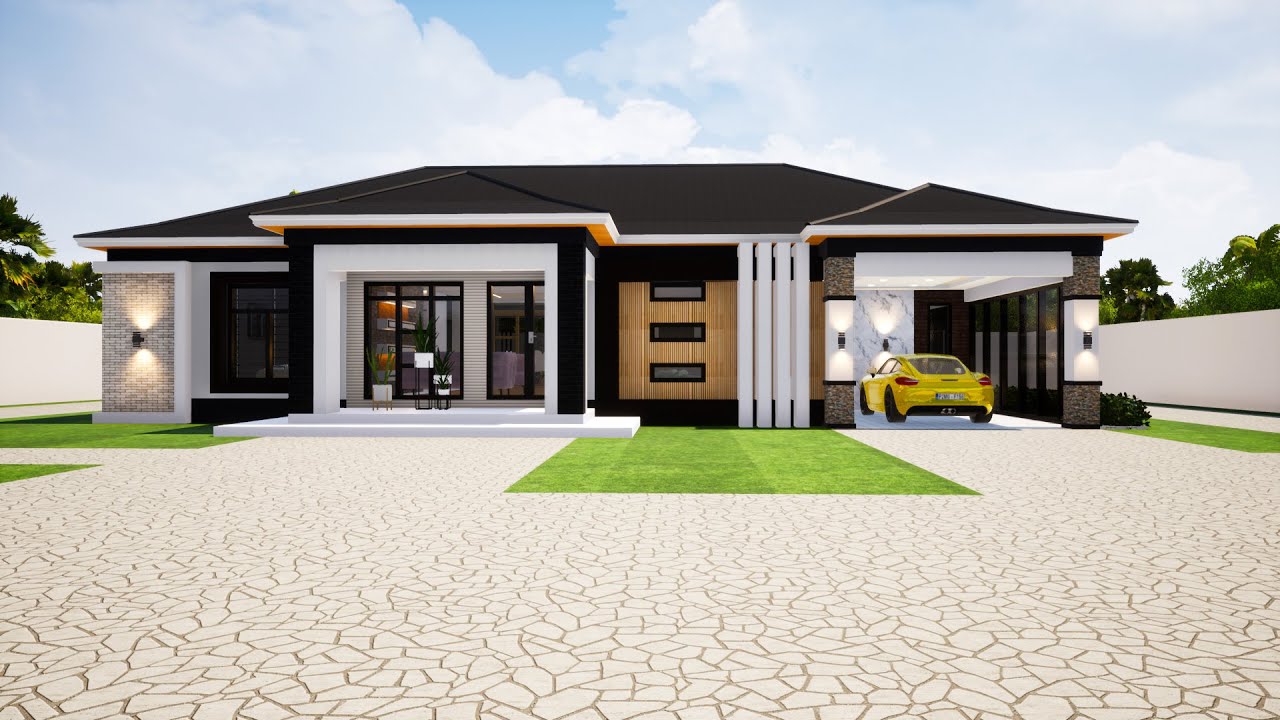 Simple and beaitiful house design | 3 Bedroom Small design | Scotch roof house