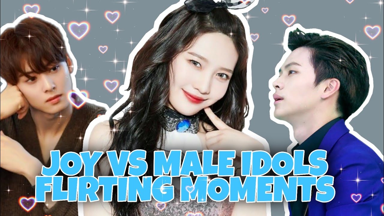 JOY vs MALE IDOLS FLIRTING MOMENTS