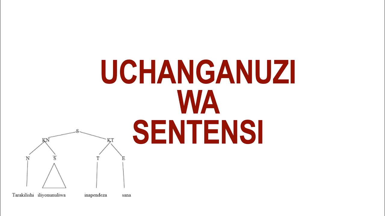 uchanganuzi wa sentensi | uchanganuzi wa sentensi changamano | kidato cha tatu