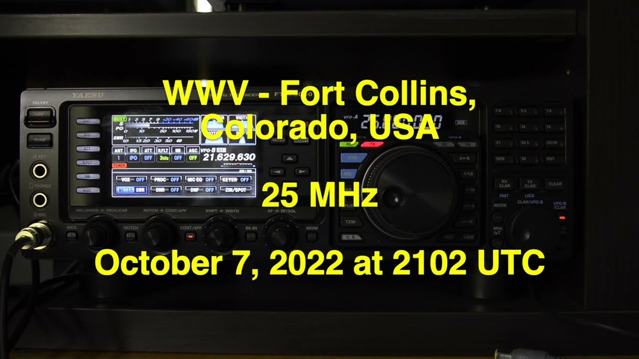 WWV - 25 MHz - The Experimental Time & Frequency Station