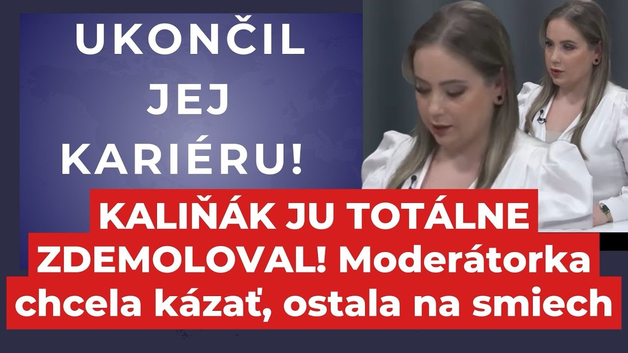 Kaliň&aacute;k ju tot&aacute;lne zdemoloval: Moder&aacute;torka chcela k&aacute;zať, ostala na smiech #politika #slovensko #fico
