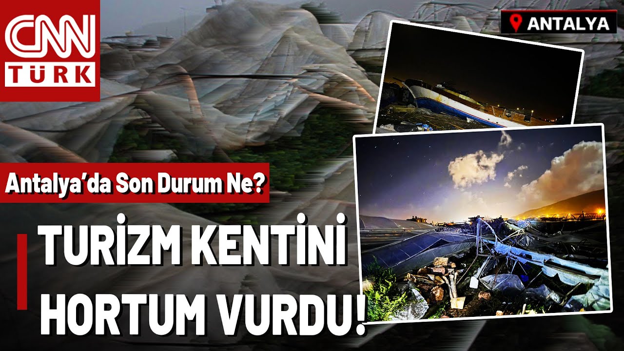Antalya'yı Hortum Vurdu: İşte O Manzara! Aksu Çayı Üzerindeki Şiddetli Fırtına Teknelere Hasar Verdi