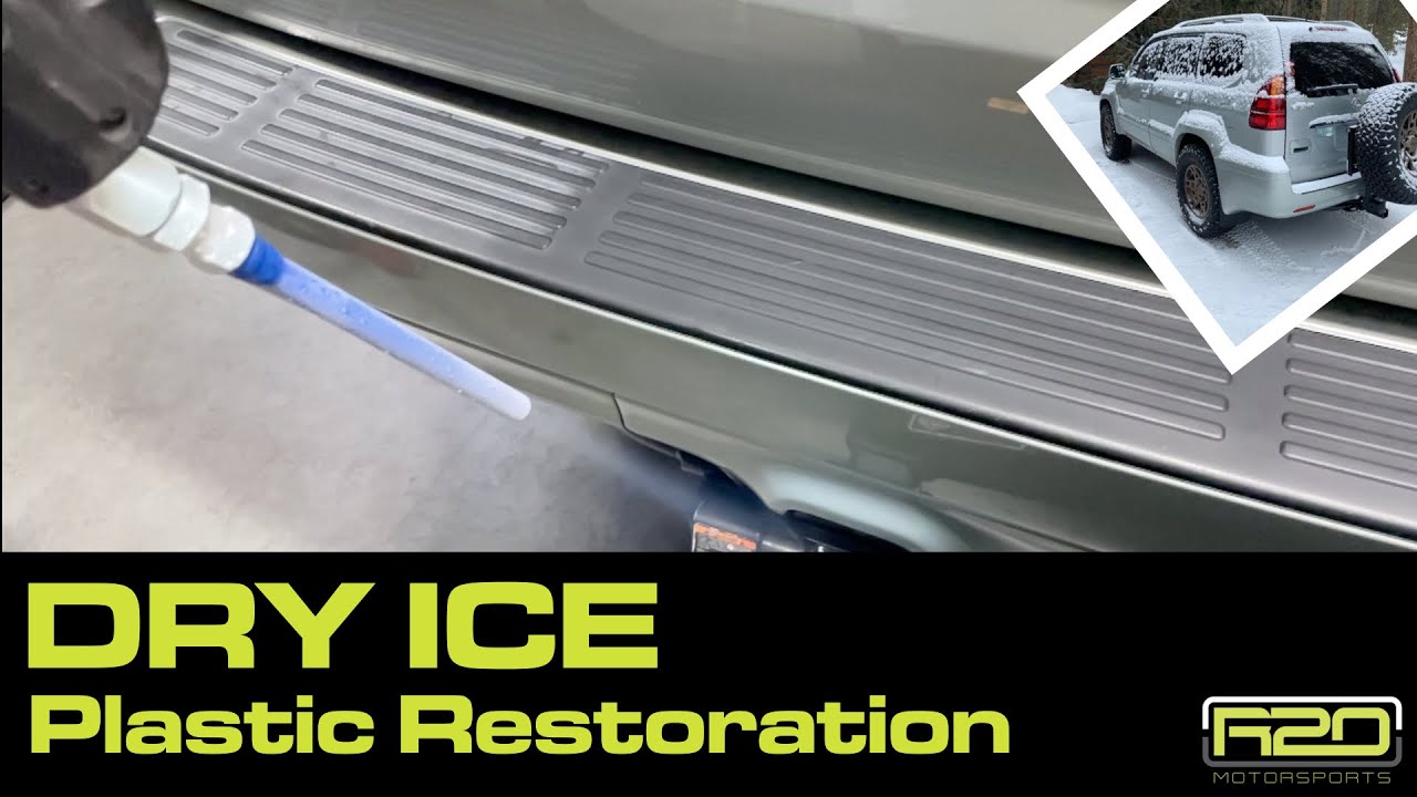 Dry Ice Cleaning - How to Restore Old Plastic Lexus GX470 GXOR
