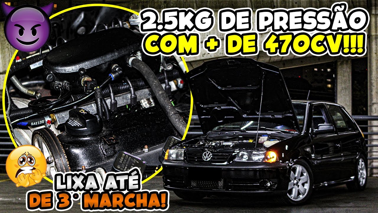 😈GOL TURBO DE + DE 470CV ACELERANDO NO MODO SOVIÉTICO