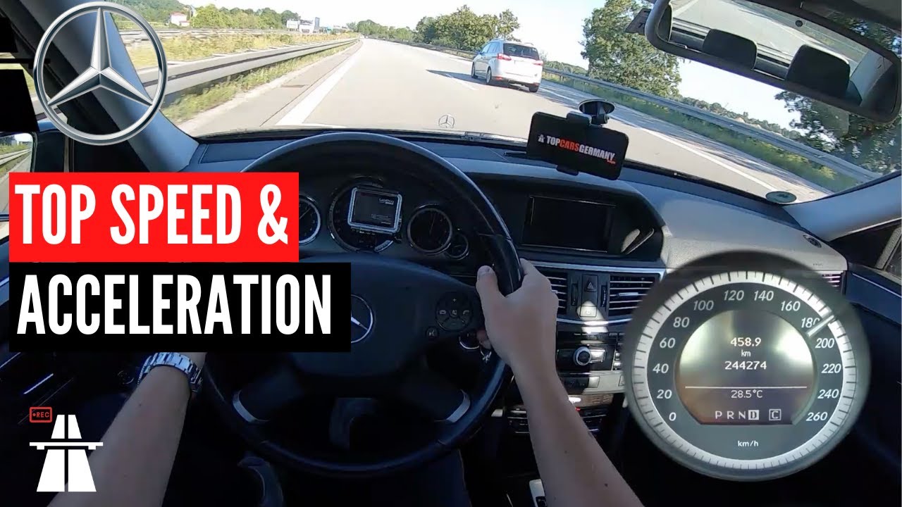 🏁 Mercedes E220 CDI W212 Acceleration & Top Speed on German Autobahn