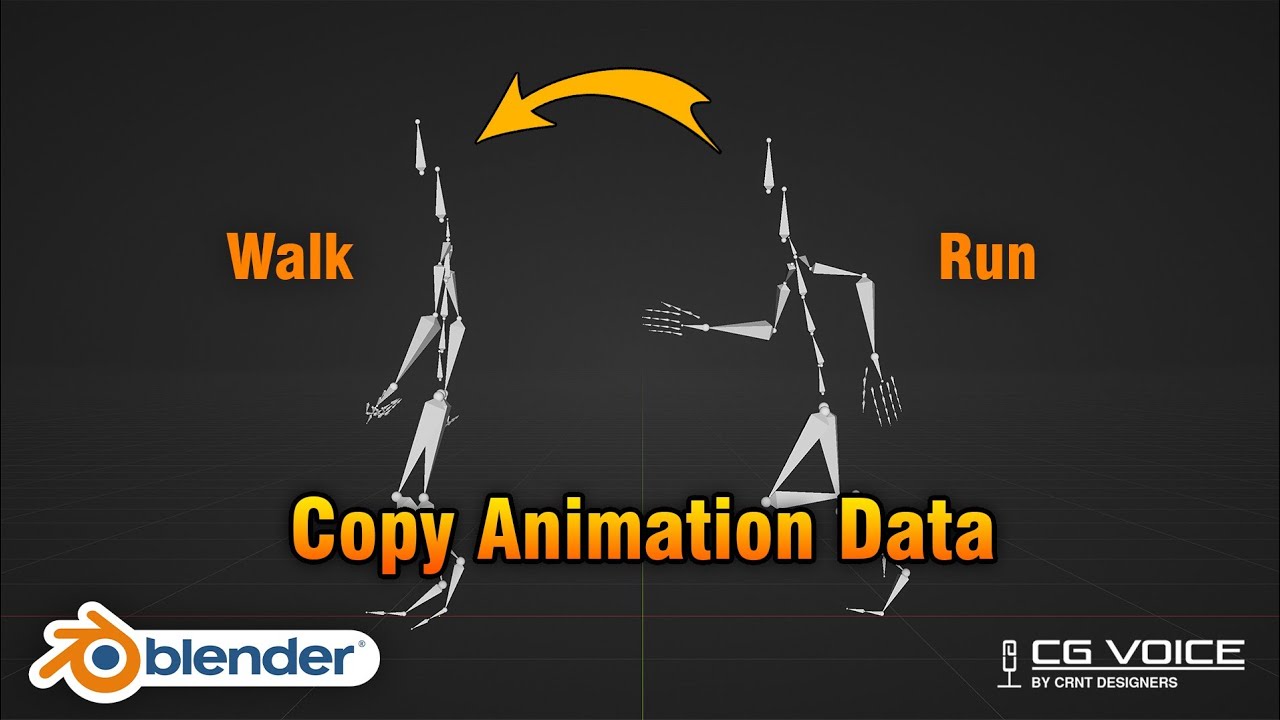 Как скопировать анимацию из одного рига в другой блендер _ Blender Tutorial