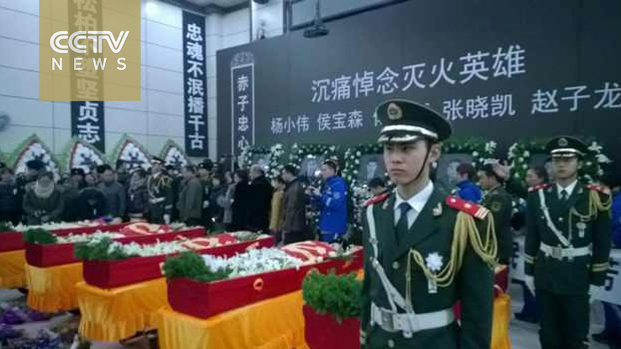 Heroic acts remembered at five firefighter’s funeral