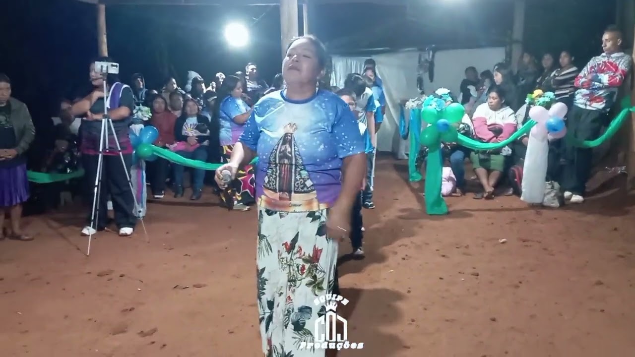 OS SEGUNDOS INTREGRANTES DO GRUPO ANJOS DO MESTRE DIA 12/10 CAPELA DE JESUS CRISTE T.I APUCARANINHA 
