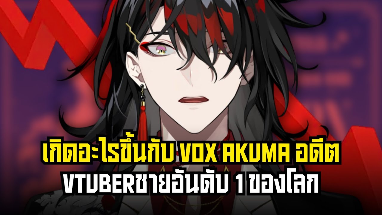 เกิดอะไรขึ้นกับ vox akuma อดีต vtuberชายอันดับ 1 ของโลก