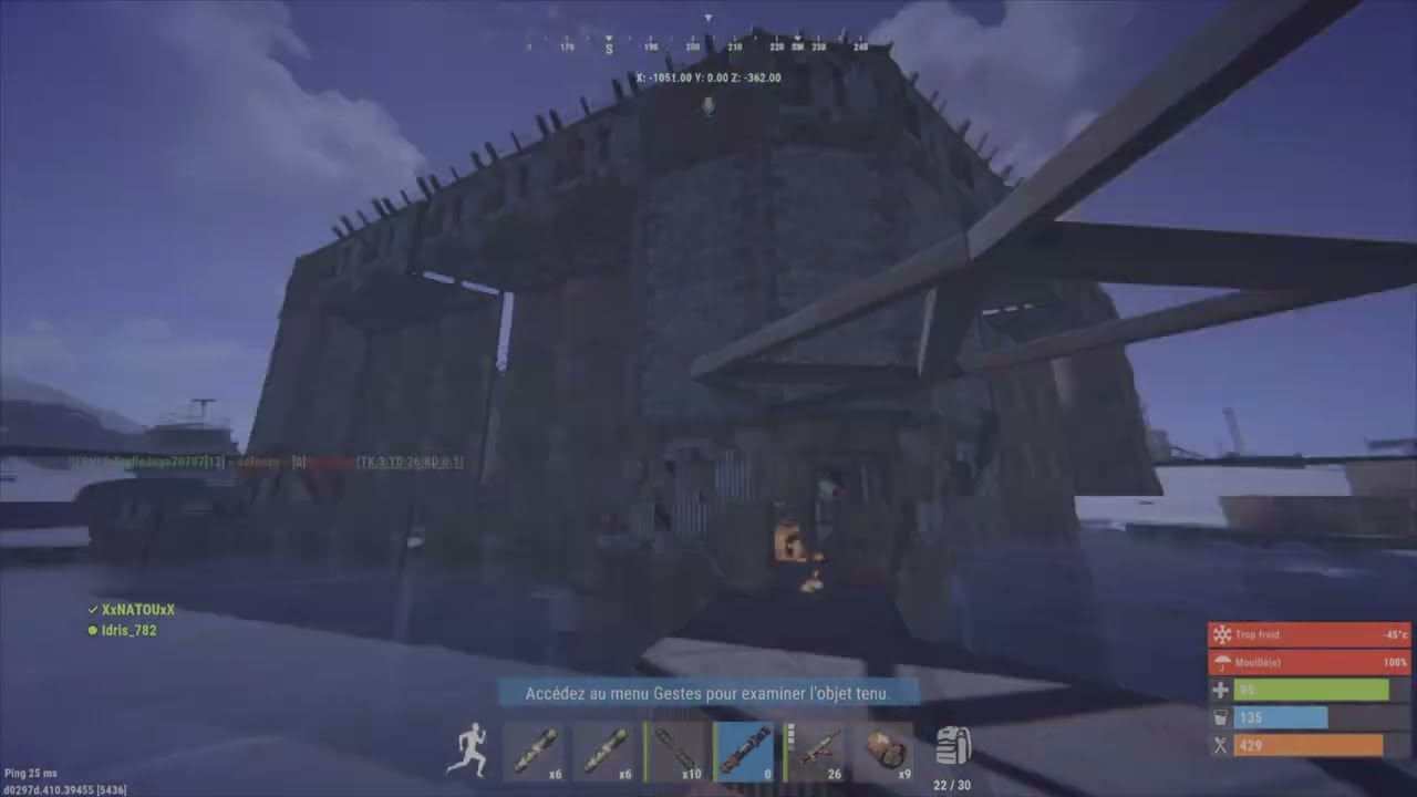 Gros raid on fin de wipe Rust console Fr