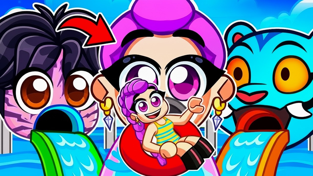 We Created KPOP DEMON HUNTERS WATERPARK SLIDES in Roblox! 💦