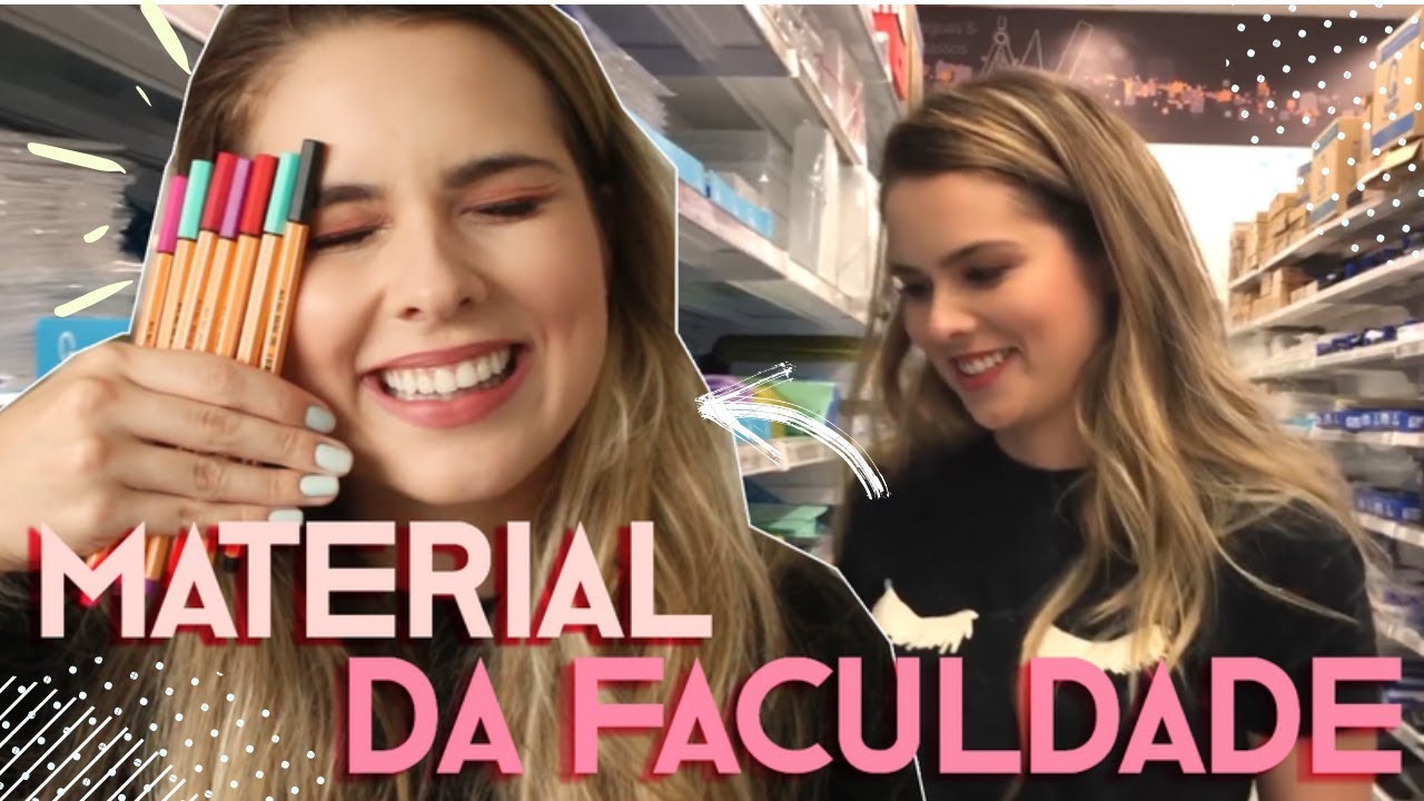 VOLTA ÀS AULAS: COMPRANDO MEU MATERIAL DA FACULDADE (2019) | Mylena Matos