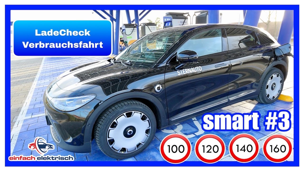 Smart #3 Verbrauchsfahrt & Ladecheck wie effizient ist er⁉️