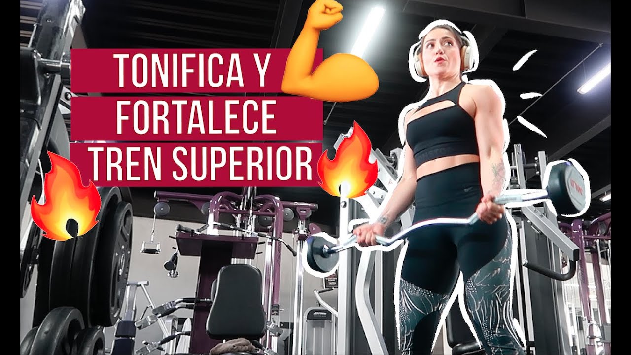 RUTINA DE TREN SUPERIOR rápida y fácil | BRAZOS Y ESPALDA TONIFICADOS