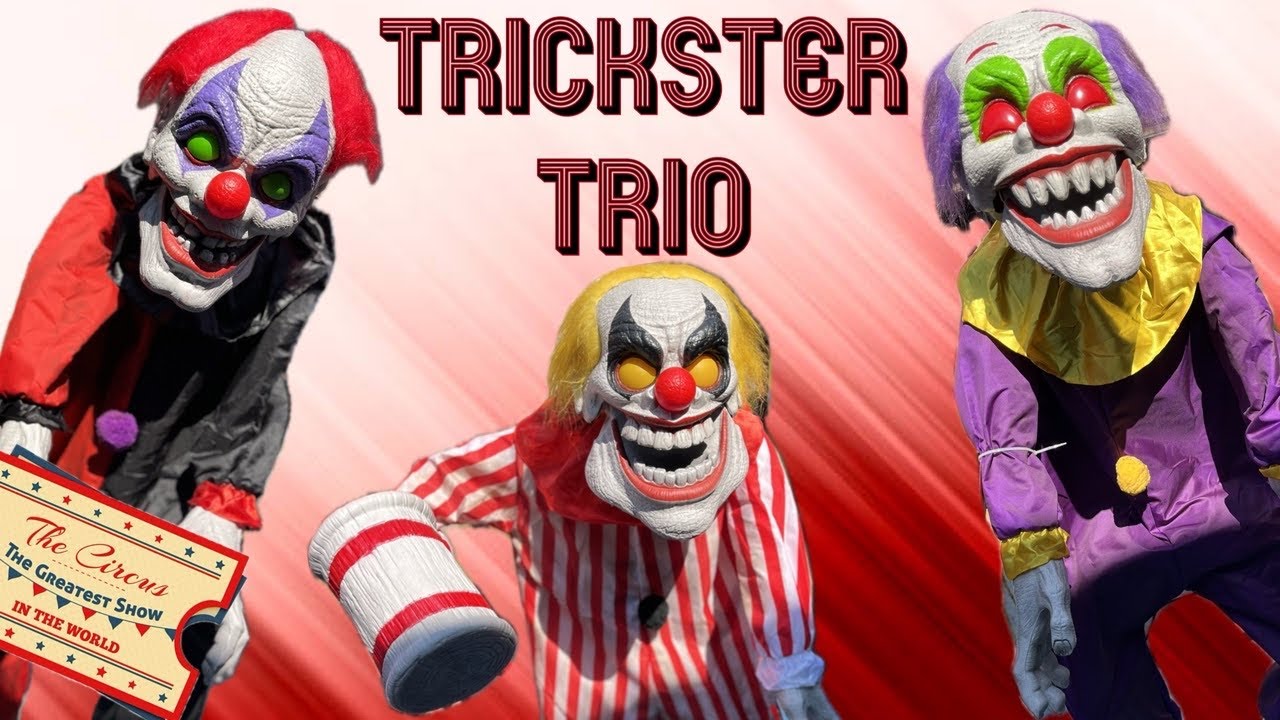 🤡 7.5 ft Trickster Trio Stack Animatronic | Build, Setup & Dating Game?! | Home Depot Halloween 2024