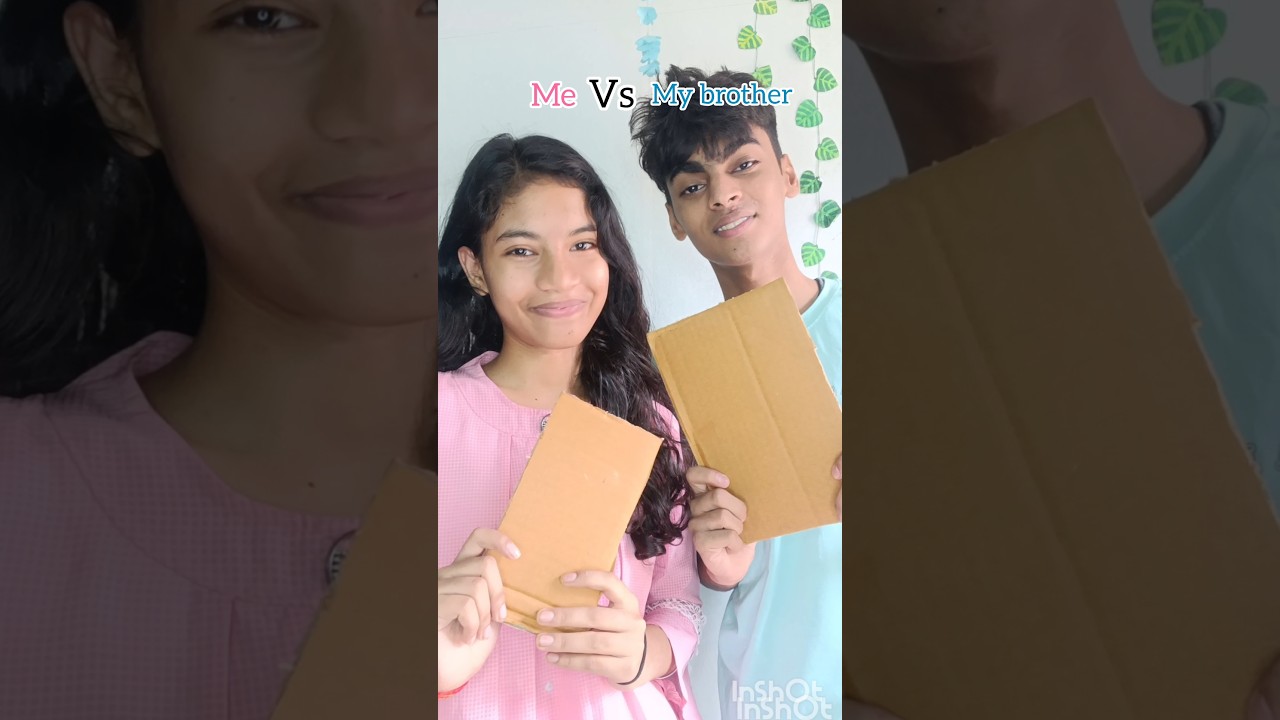 DIY challenge Me VS My Brother😱 #diy #craft #shorts #youtubeshorts #viralshorts #trendingshorts