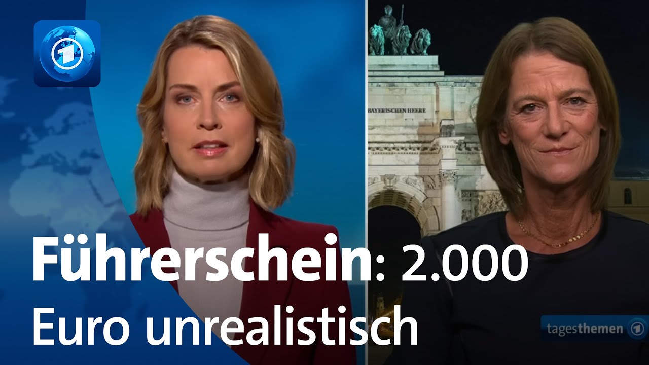 Teurer F&uuml;hrerschein: ADAC zu Vorschl&auml;gen von Verkehrsminister Schnieder | tagesthemen-Interview