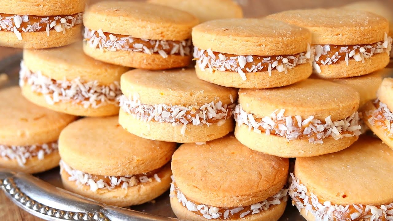 ЕГО ЛЮБЯТ ВСЕ! ТАЕТ ВО РТУ! ПОПУЛЯРНОЕ ПЕСОЧНОЕ  ПЕЧЕНЬЕ с Начинкой  «АЛЬФАХОРЕС» Alfajores