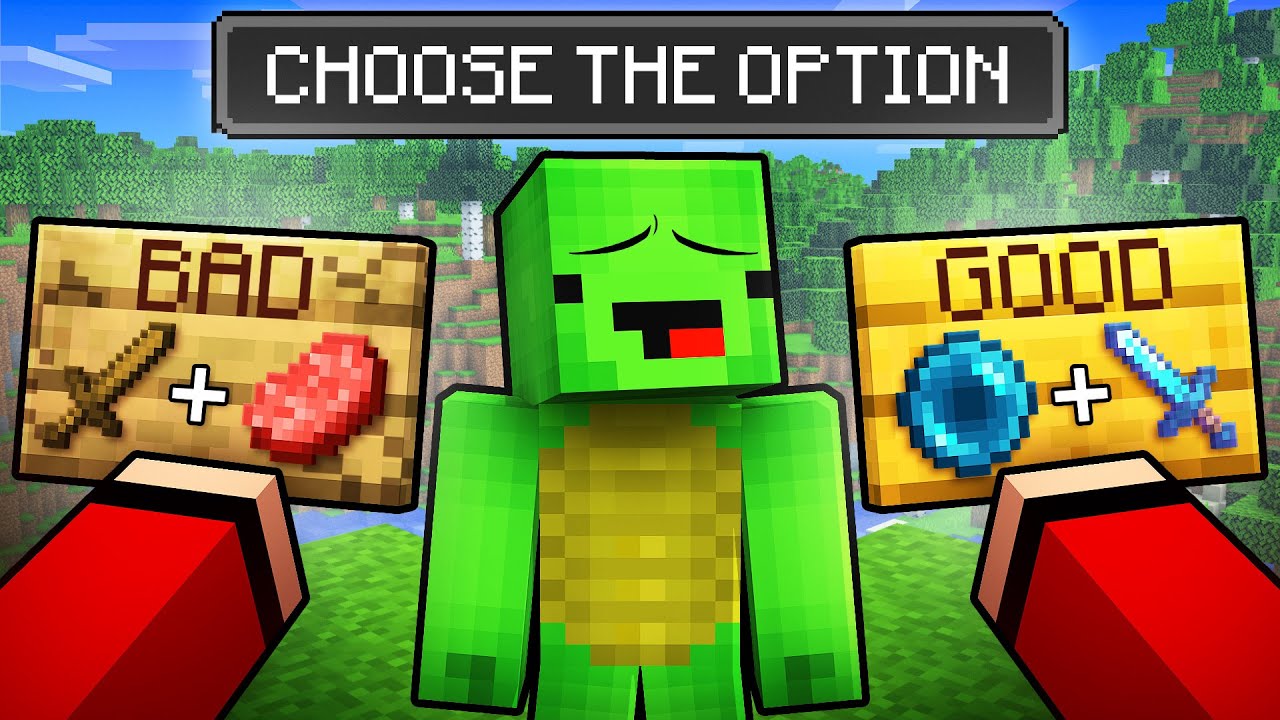 Mikey and JJ Can Choose Anything in Minecraft (Maizen)