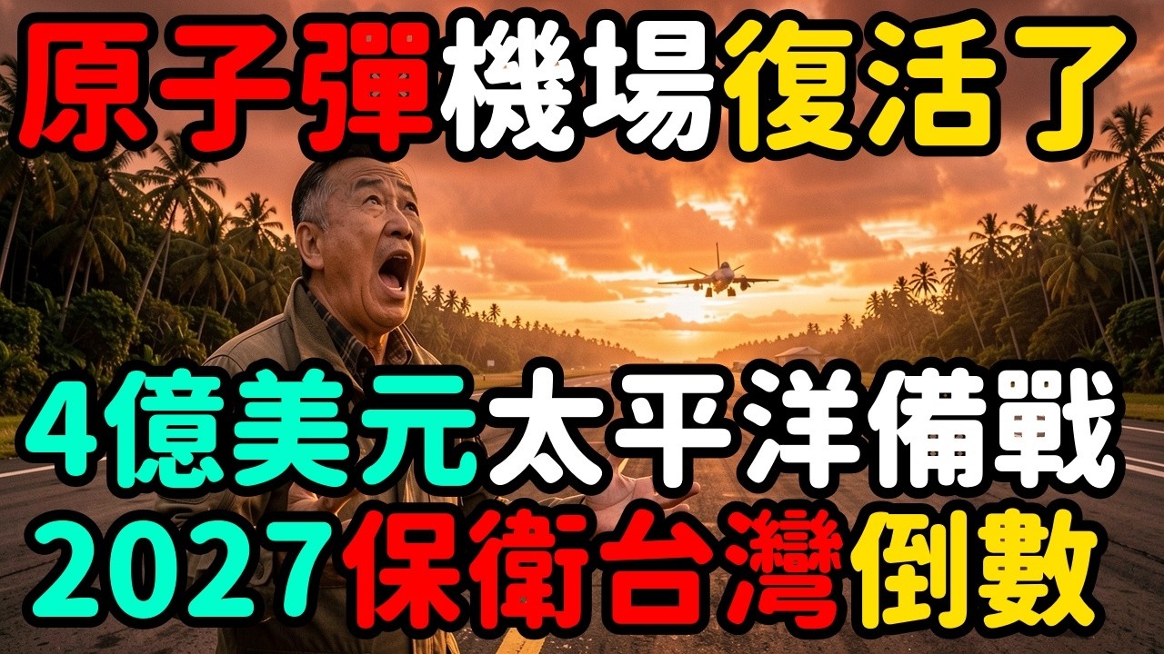 4 09億美元復活原子彈機場；美軍太平洋島鏈全面備戰保台灣 | 馬一峰