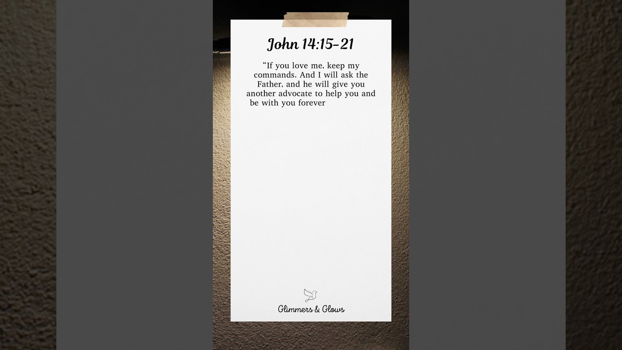 John 14:15-21 Calm Bible Meditation & Prayer #guidedchristianmeditation #biblereading #lectiodivina