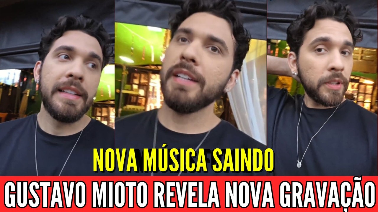 GUSTAVO REVELA NOVA MÚSICA EM PRODUÇÃO