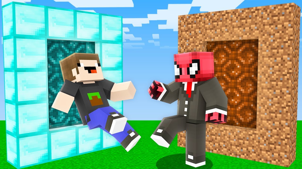 ZENGİN PORTAL VS FAKİR PORTAL - Minecraft