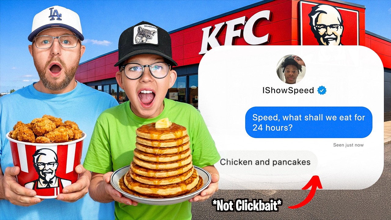 Eating ONLY What iShowSpeed DECIDES for 24 HOURS! *HE REPLIED*